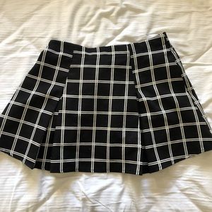 forever 21 grid-patterned skirt